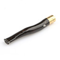 11cm Black Colored Sea Coral / Wu Liu Healthy Cigarette Pipe with Unique Pattern