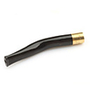 11cm Black Colored Sea Coral / Wu Liu Healthy Cigarette Pipe with Unique Pattern