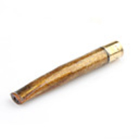 11cm Golden Sea Coral / Jin Si Liu Healthy Cigarette Pipe with Unique Pattern
