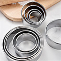 11pcs Cake Molds Multifunction Round Stainless Steel Baking amp; Pastry Tools Multifunction