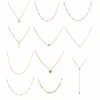 11pcs layered choker necklace for women girls sexy coin star multilayer chain necklaces set adjustable