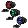 12 24V 3.1A Dual USB Socket Car Charger Power Adapter For Car Motorcycle ATV Boat