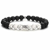 12 constellations anxiety bracelet for women friendship couple distance men bracelet bangle white black yin yang lucky blessing beads bracelet wristband for girls jewelry (scorpio)
