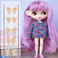 12 inch Girl Doll Ball-joined Doll / BJD Blythe Doll Baby Girl lifelike Cute Child Safe Non Toxic Hand Applied Eyelashes Plastics Nude Factory 30CM with Clothes and Accessories for Girls