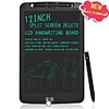 12 Inch Split Screen LCD Writing Digital Tablet Board Electronic Drawing Writing Doodle Scribbler with Mouse Pad and Ruler