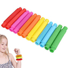 12 Pack Pull and Pop Tubes Sensory Toy for Kids Stretch,  Bend,  Build,  Connect Toy,  Provide Tactile and Auditory Sensory Play,  Colorful,  Anxiety Relief miniinthebox