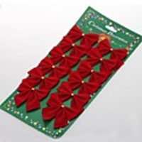 12 pcs Christmas Tree Bow Decoration Baubles Christmas Decoration Christmas Tree