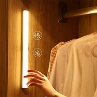 1/2 pcs Motion Sensor Light 14LEDs Night Light 21cm Kitchen Bedroom Lighting Wall Lamp Wardrobe Lamp Staircase USB Rechargeable miniinthebox