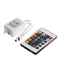 12 V Strip Light Accessory / 24keys Plastic RGB Controller for RGB LED Strip Light 50 W