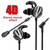 12 Wired In-ear Earphone 3.5mm Audio Jack Stereo Dual Drivers with Microphone with Volume Control InLine Control for Gaming