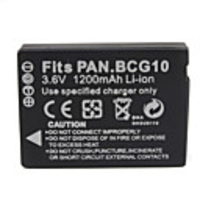 1200mAh 3.7V Digital Camera Battery DMW-BCG10E for PANASONIC Lumix DMC-TZ6 and More