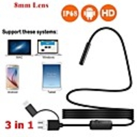 1200p Three-in-one Endoscope 5m High-definition Industrial Car Tube Dental Usb Mobile Phone Camera 1/2/5/10m