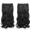 120g 5 Clips Synthetic Hair Long Water Wave Clip In Hair Extensions False Hair Black Hair Pieces for Women miniinthebox