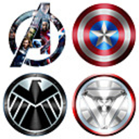 1212cm Creative 3D stereo car sticker color paste personality body simulation small yellow man Avengers decorative stickers