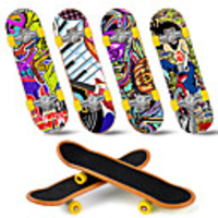 12/25 pcs Finger skateboards Mini fingerboards Finger Toys Plastic Office Desk Toys Cool with Replacement Wheels and Tools Skate Kid