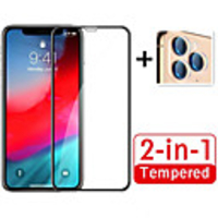 1/2/3/5PCS 2 in 1 9D Full Cover Protecive Glass for iPhone 11 Pro Max 7 8 6 6s Plus Se Camera Lens Protector Glass for iPhone X XS Max XR