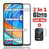 1/2/3PCS 2in1 Protective Glass on For Xiaomi Redmi Note 9 Pro Max Tempered Glass For Xiomi Redmi Note 9 Pro/Note 9s Back Camera Lens Screen Protector