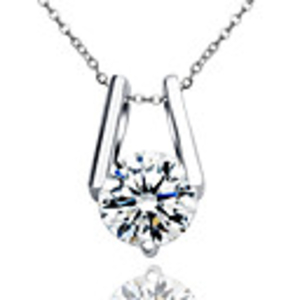 1.24 Carat Switzerland Diamond Pendant Necklace