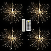 1.2m Firework Lights LED Copper Wire String Lights 480 LEDS Warm White Multi Color Halloween Christmas Waterproof Outdoor Decorative Batteries Powered 2pcs 1pc