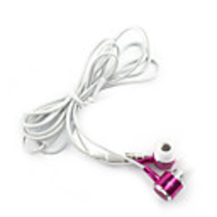 1.2M Metal Earphone Remote Microphone for All Models-Pink