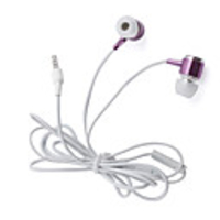 1.2M Metal Earphone Remote Microphone for All Models-Purple