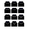 12pcs chain gold bead necklace coin moon star pearl pendant chain choker multilayer necklace leather cord set for women girls adjustable gold tone (b:12pcs)