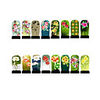 12pcs Nail Foil Art Armour Wraps Patch Stickers-Green Series