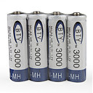 1.2V 3000mAh Rechargeable AA Ni-MH Battery