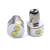 12V 4 2 6W LED Car Brake Signal White-Blue Light Bulbs(2-Pack)