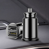 12V Dual USB Car Charger 3.1A Fast Charging For Iphone Samsung Mini USB Auto Charging Car-Charger Accessories Black White