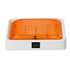 12V RV Camper Trailer Porch Lights Car Decoration Lamps Clear amp; Amber Lens Waterproof IP65 With Switch