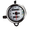 12V Universal Motorcycle Dual Odometer Speed Meter Gauge LED Backlight Signal