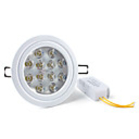 12W 1080-1200LM 6000-6500K Natural White Light LED Ceiling Bulb (85-265V)