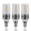 12W E14 E27 Led Candlestick Bulb AC85-265V Silver LED Corn Bulb Two-color Temperature Corn Lamp Equivalent to the Traditional 100 Watt 1400lm Led Chandelier Bulb miniinthebox