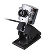 1.3 Megapixel Webcam 6 LED Night Vision (Silver)
