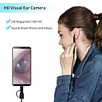 1.3 Million In-ear Wifi Visual Ear Spoon Ear Magnifying Endoscope High-definition Mobile Phone Endoscope 2m