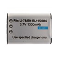 1300mAh 3.7V Digital Camera Battery EN-EL11(60B) for NIKON Coolpix S550 and More