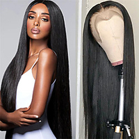 131 Front Lace Wig Female Hair Long Straight Hair Partial Style Lace Hair Cover Stretch Net miniinthebox