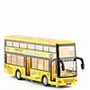 1:32 Toy Car Double-decker Bus Bus Metal Alloy Mini Car Vehicles Toys for Party Favor or Kids Birthday Gift 1 pcs