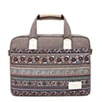 13.3 14 15.6 Bohemian Style Canvas Laptop Shoulder Messenger Bag Handbags for Macbook/Surface/HP/Dell/Samsung/Sony Etc