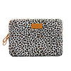 13.3 14 15.6 Leopard Pattern Canvas Floral Print Shock Proof Laptop Cover Sleeves Shakeproof Case for Surface/Macbook/HP/Dell/Samsung/Sony Etc
