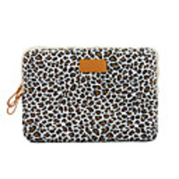 13.3 14 15.6 Leopard Pattern Canvas Floral Print Shock Proof Laptop Cover Sleeves Shakeproof Case for Surface/Macbook/HP/Dell/Samsung/Sony Etc