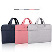 13.3 Inch Laptop / 14 Inch Laptop / 15.6 Inch Laptop Sleeve / Briefcase Handbags / Tablet Cases Polyester Solid Colored / Textured for Men for Women for Business Office Waterpoof Shock Proof