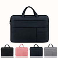 13.3 Inch Laptop / 14 Inch Laptop / 15.6 Inch Laptop Sleeve / Briefcase Handbags Canvas Solid Colored for Men for Women for Business Office Shock Proof