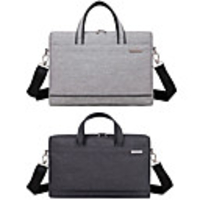 13.3 Inch Laptop / 14 Inch Laptop / 15.6 Inch Laptop Sleeve / Shoulder Messenger Bag / Briefcase Handbags Polyester Solid Colored / Textured for Men for Women for Business Office Waterpoof Shock Proof