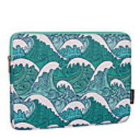 13.3 Inch Laptop / 14 Inch Laptop / 15.6 Inch Laptop Sleeve Polyester / Canvas Lines / Waves / Nautical for Business Office for Colleages Schools for Travel Water Proof Shock Proof