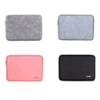 13.3 Inch Laptop / 14 Inch Laptop / 15.6 Inch Laptop Sleeve PU Leather Plain / Fashion for Business Office for Colleages Schools for Travel Water Proof Shock Proof