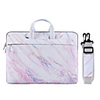 13.3/14/15.6 inch Bohemian Marble Pattern Lightweight Water Resistant canvas Laptop Messenger Laptop Sleeve Handbags Canvas for Macbook/Surface/Xiaomi/HP/Dell/Samsung/Sony Etc