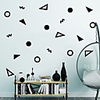 14 Colors Nordic Style Geometry Art Wall Sticker For House Decoration Living Room Bedroom Decor Art Decals Mural Vinyl Wall Stickers