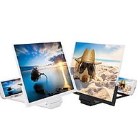 14 inch Foldable hd tv video table mobile phone screen magnifier for enlarged screen 3D Smart Mobile Phone magnifier